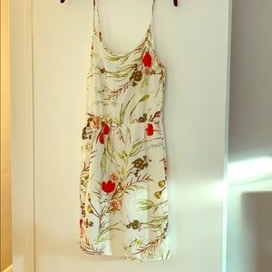 Floral summer lined dress
